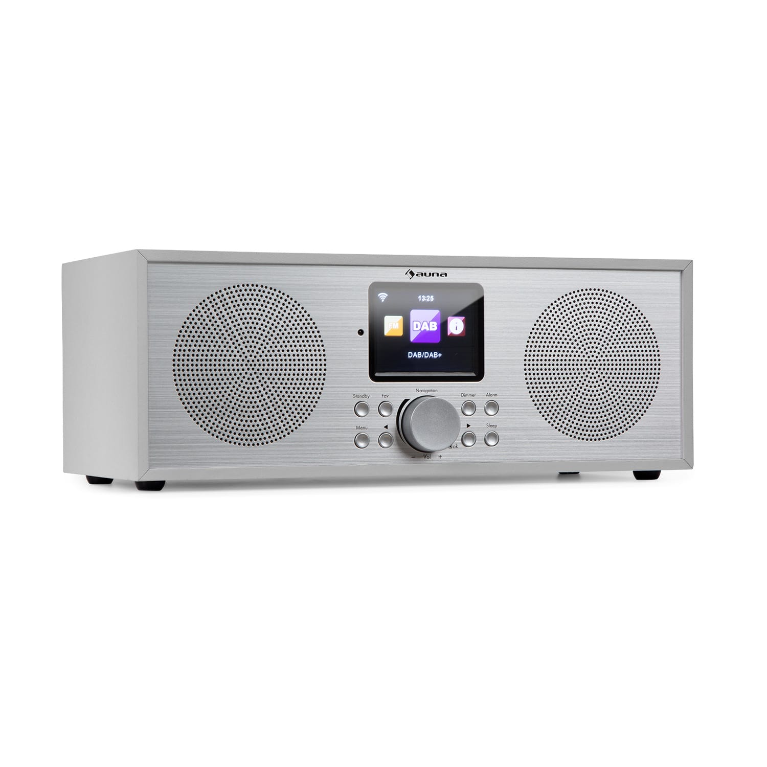 Levně Auna Silver Star Stereo, internetové DAB+/FM rádio, WiFi, BT, DAB+/FM, bílé