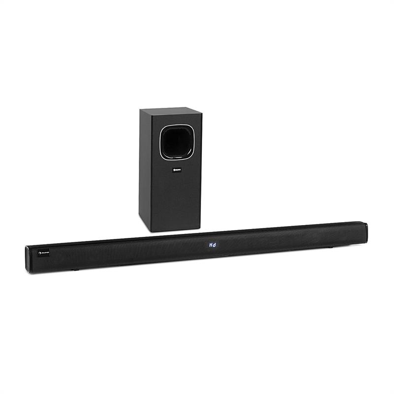 Auna Areal Bar 650, soundbar, 2.1 zvukový systém, 120 W RMS výkon, BT, USB, černý