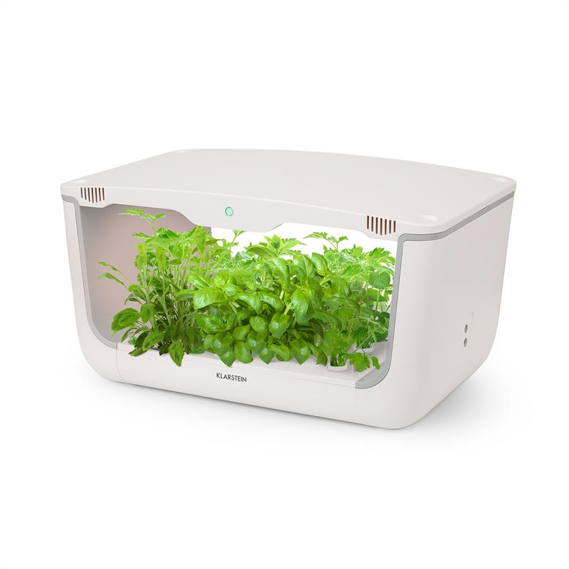 Klarstein GrowIt Farm, intelligens otthoni kert, 28 növény, 48 W-os LED, 8 liter