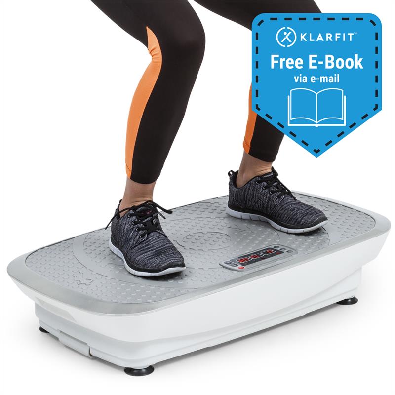 E-shop KLARFIT Vibe 3DX, vibračná plošina, 2 x 250 W, 3 režimy, 3DX DualMotor, biela