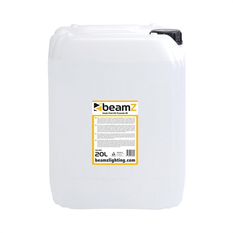 E-shop Beamz Smoke Fluid Prosmoke HD, hmlová tekutina, 20l, na báze vody, príslušenstvo