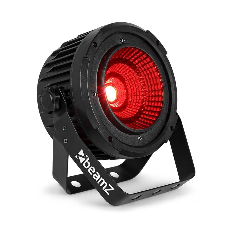 Beamz cob50, led reflektor, dmx-/standalone üzemmód, 9 dmx csatorna, fekete