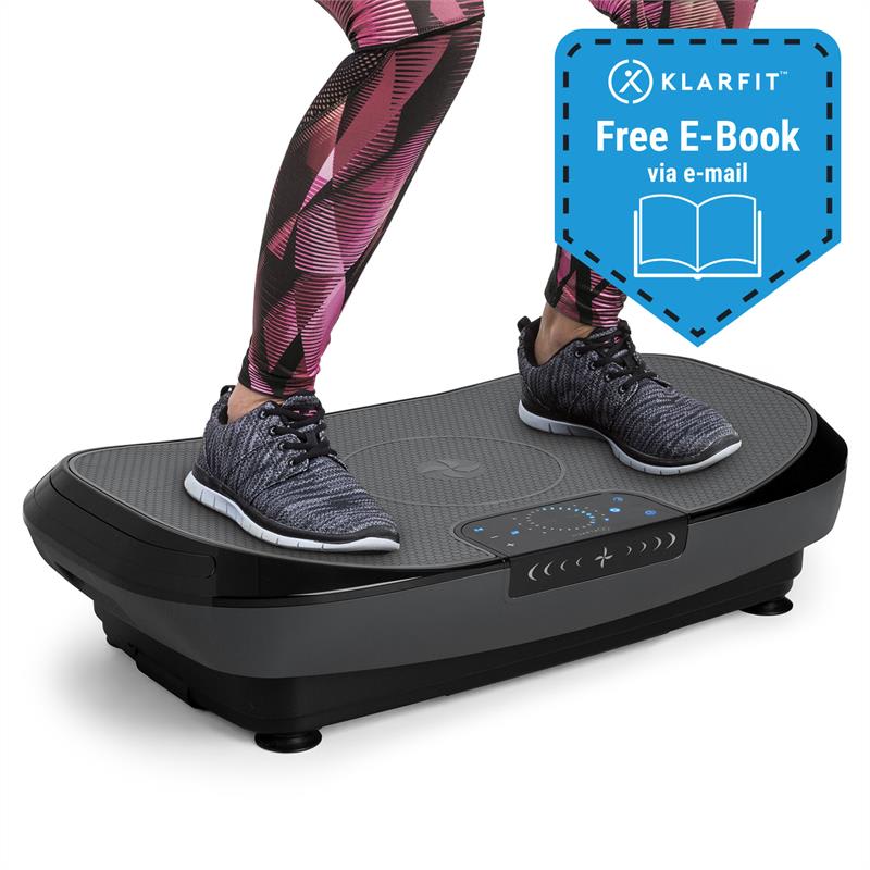 KLARFIT VIBE 4DX Pro, vibrációs tréner, 300 W, 4 üzemmód, 4DX TripleMotor, fekete