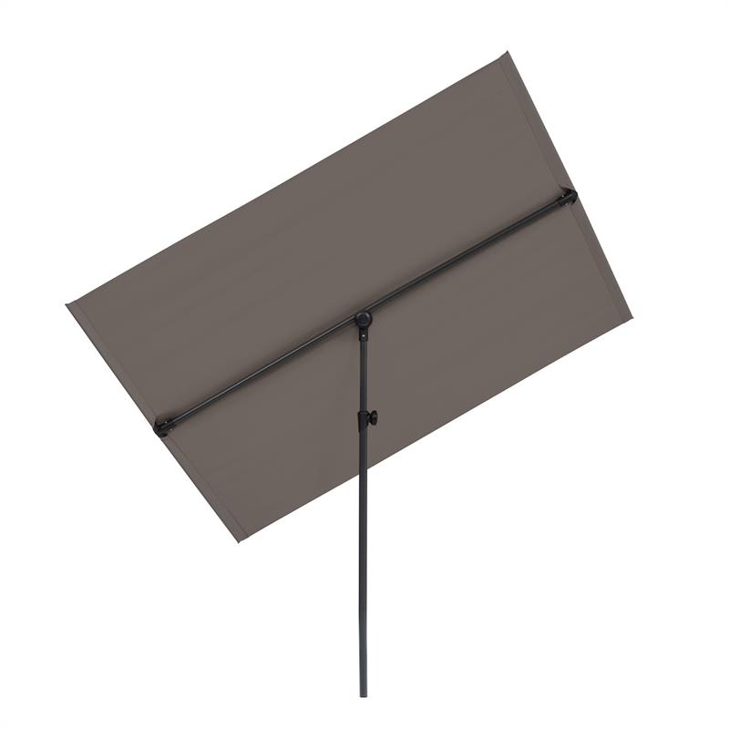 E-shop Blumfeldt Flex-Shade L, slnečník, 130 x 180 cm, polyester, UV 50, tmavosivý