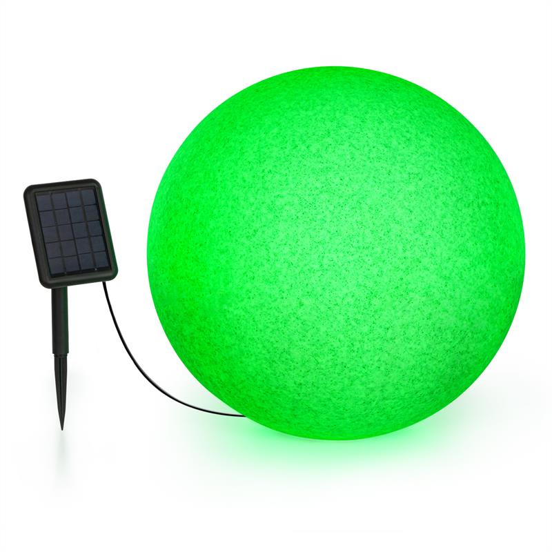 Levně Blumfeldt Shinestone Solar 50, kulová lampa, solární panel, O 50 cm, RGB-LED, IP68, akumulátor