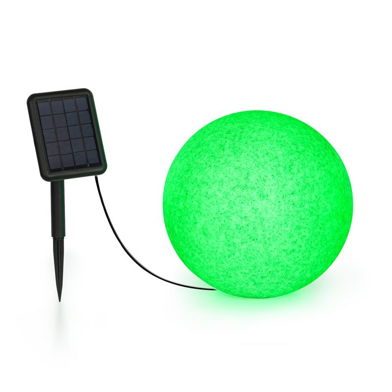 Levně Blumfeldt Shinestone Solar 30, kulová lampa, solární panel, O 30 cm, RGB-LED, IP68, akumulátor