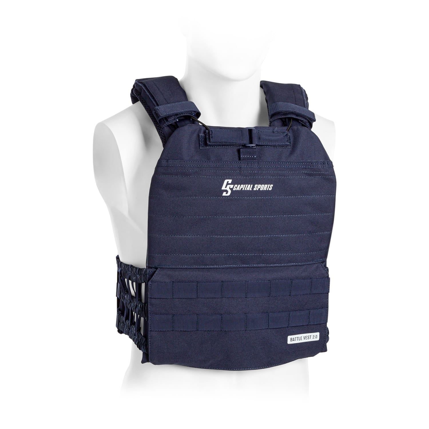 Capital sports battlevest 2.0, súlymellény, 2 x 2 súly 5,75 (2,6) és 8,75 lbs (4,0 kg), kék