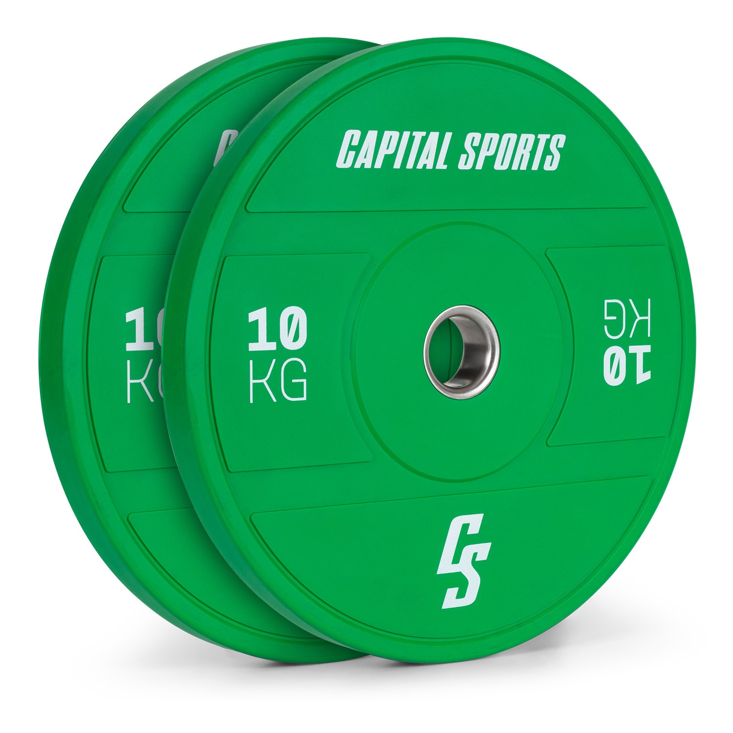 Capital Sports Nipton 2021, disc pentru bară, disc bumper, 2 × 10 kg, Ø 50,4 mm, cauciuc dur