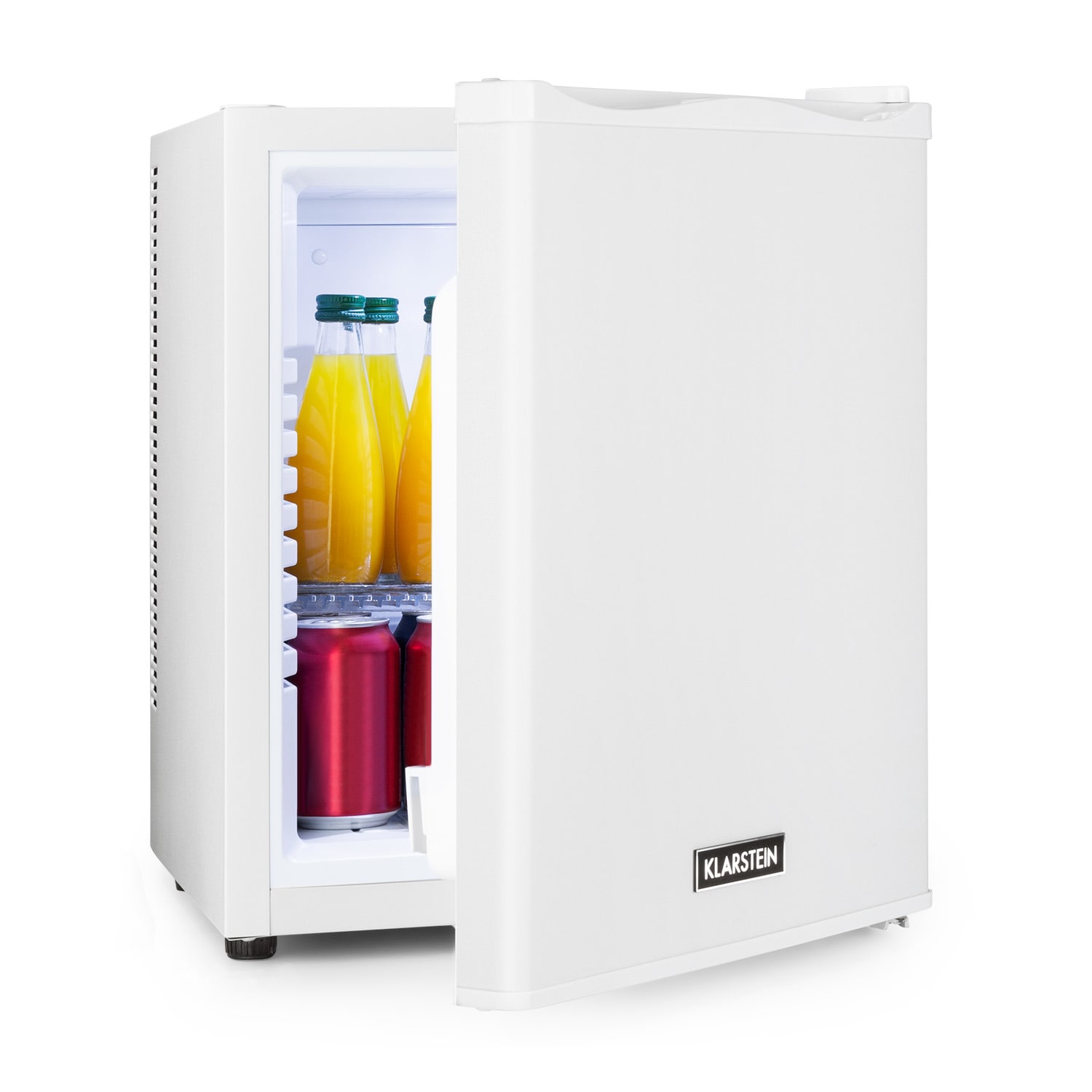 Klarstein happy hour 30, minibar, 30 l, 5-15°c, energet. trieda g, tichý, 25 db, led svetlo, biely