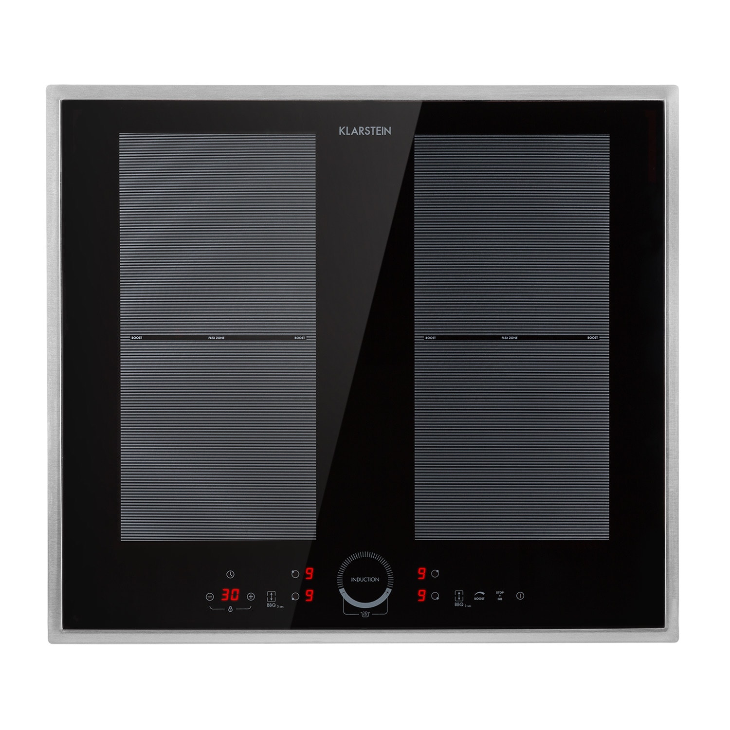 Klarstein Delicatessa 60 Prime, plită cu inducție, 4 zone, 7000W, temporizator, negru