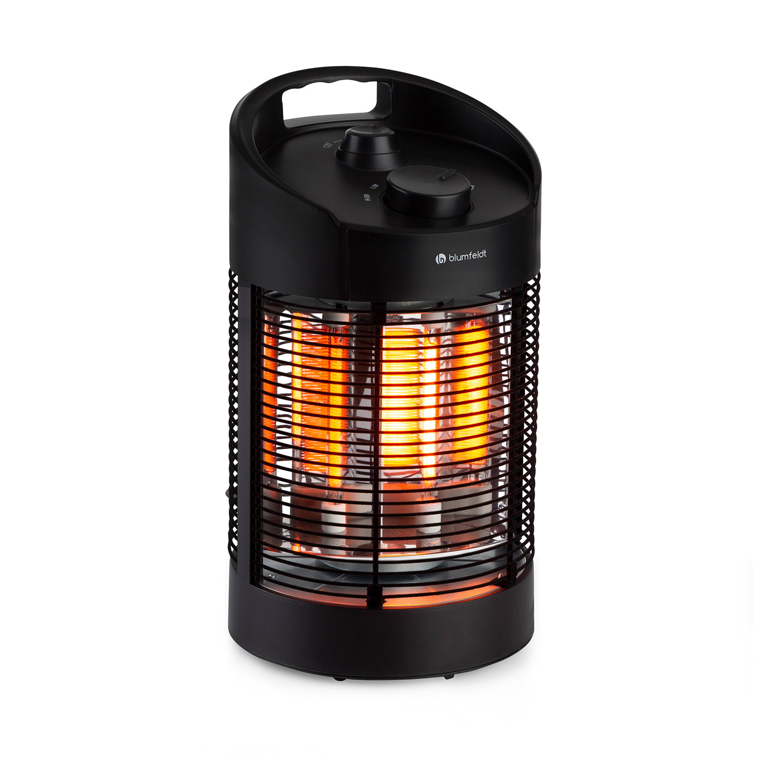 E-shop Blumfeldt Heat Guru 360 Mini, infračervený ohrievač, 700/350 W, oscilácia, čierny