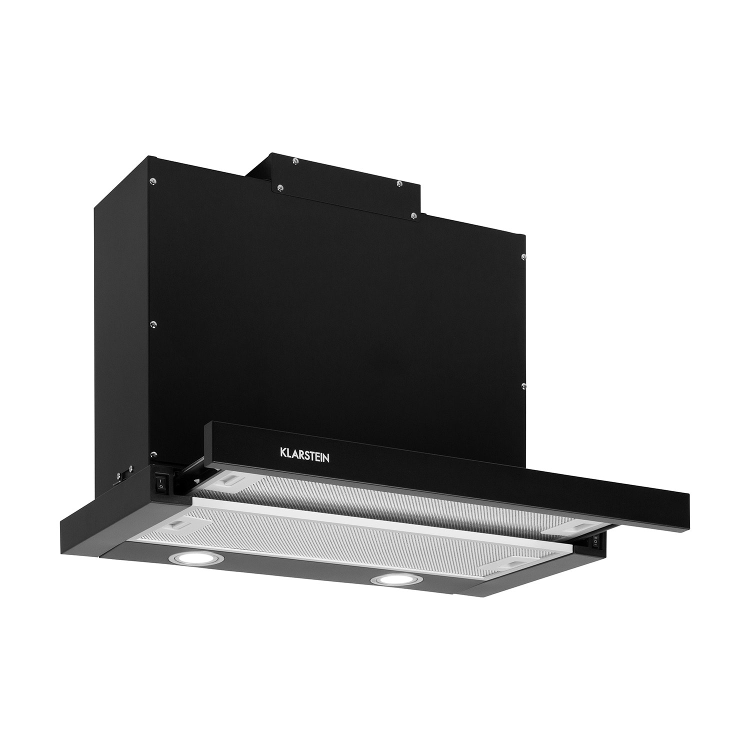 E-shop Klarstein Mariana 60, digestor, 60 cm, plochý, 500 m³/h, LED, čierny