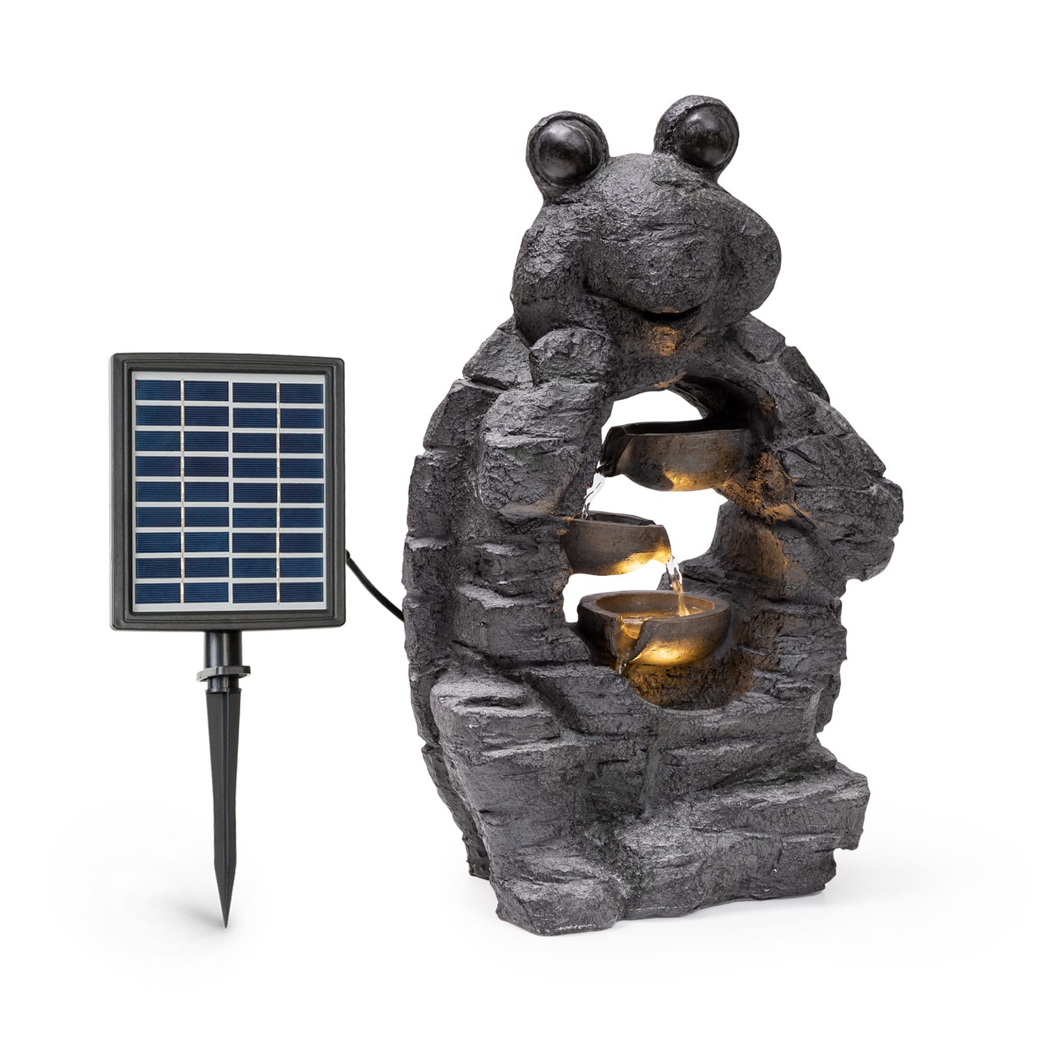 Blumfeldt Albert, fântână solară, LED, 27,5 x 50 x 19,5 cm (L x Î x l), poliresin