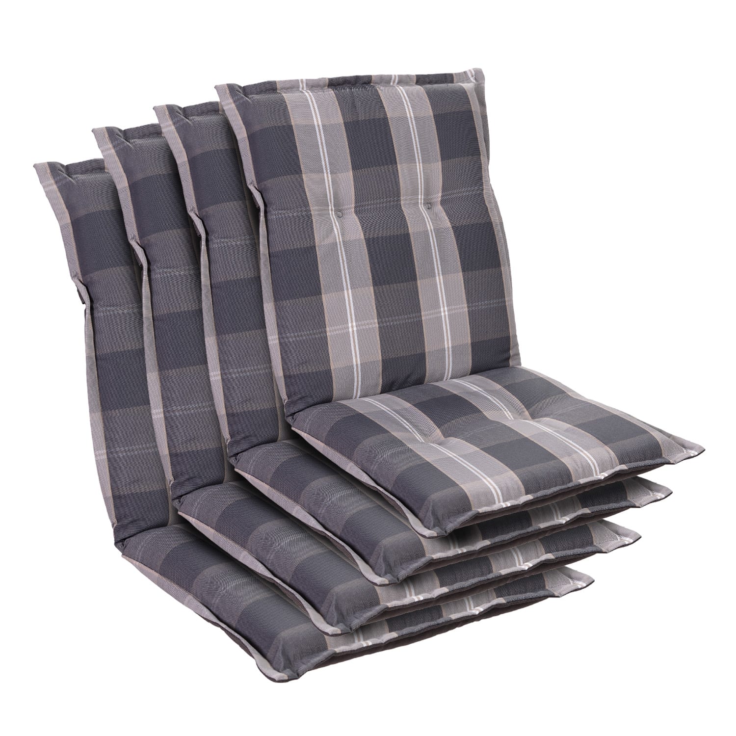 Blumfeldt Prato, čalúnená podložka, podložka na stoličku, podložka na nižšie polohovacie kreslo, na záhradnú stoličku, polyester, 50 × 100 × 8 cm (CPT10_10240773-4_)