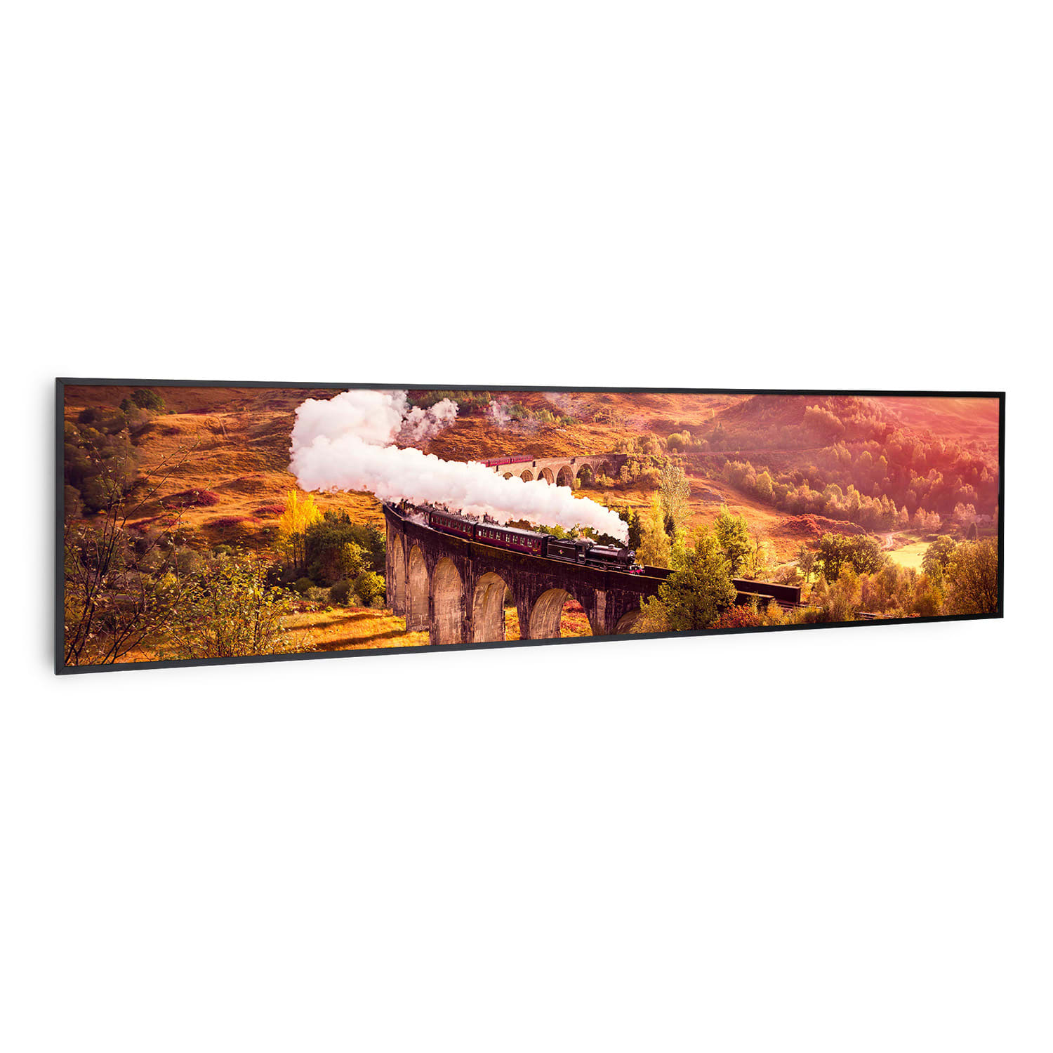 Levně Klarstein Wonderwall Air Art Smart, infračervený ohřívač, vlak, 120 x 30 cm, 350 W