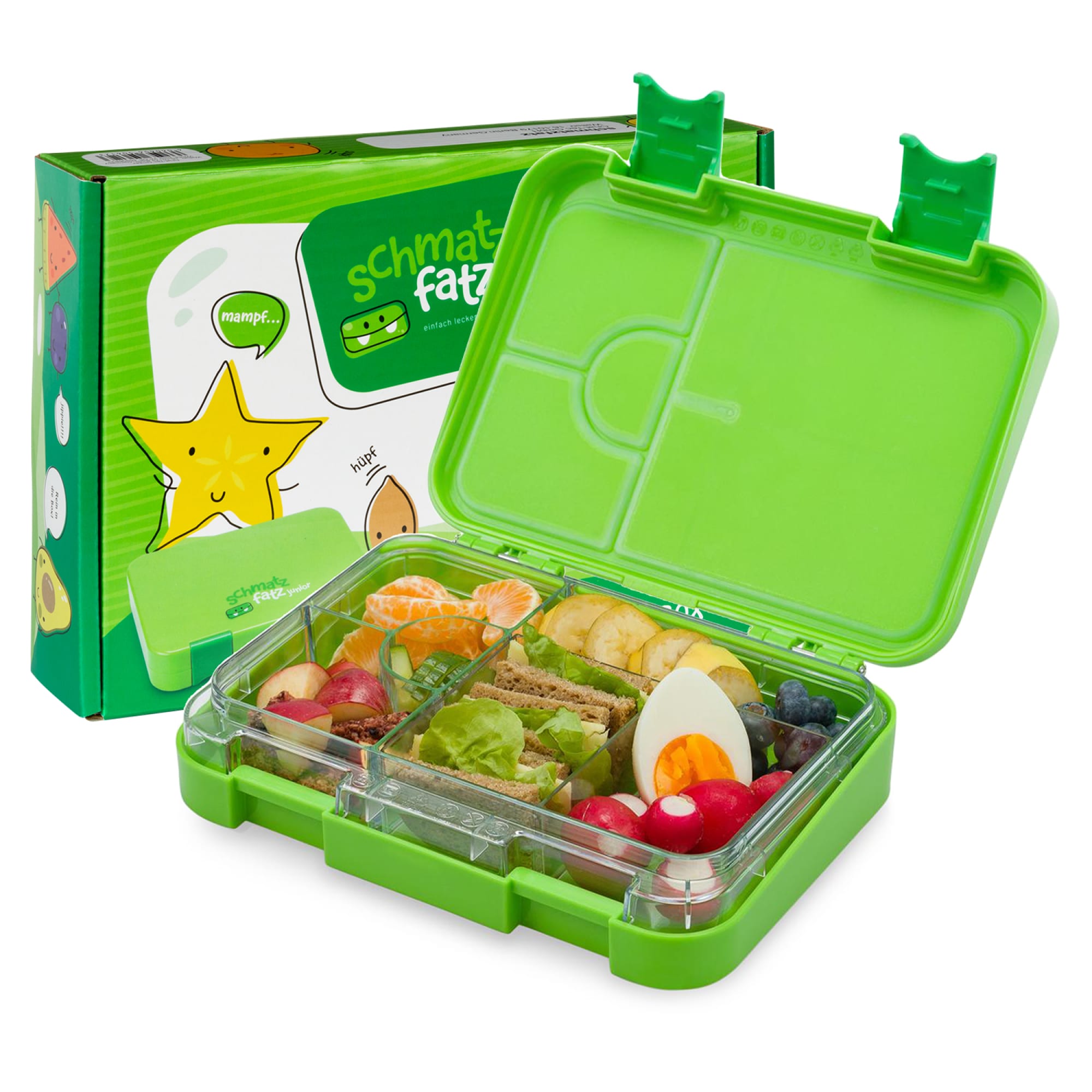 Klarstein Schmatzfatz junior, desiatový box, 6 priehradiek, 21,3 × 15 × 4,5 cm