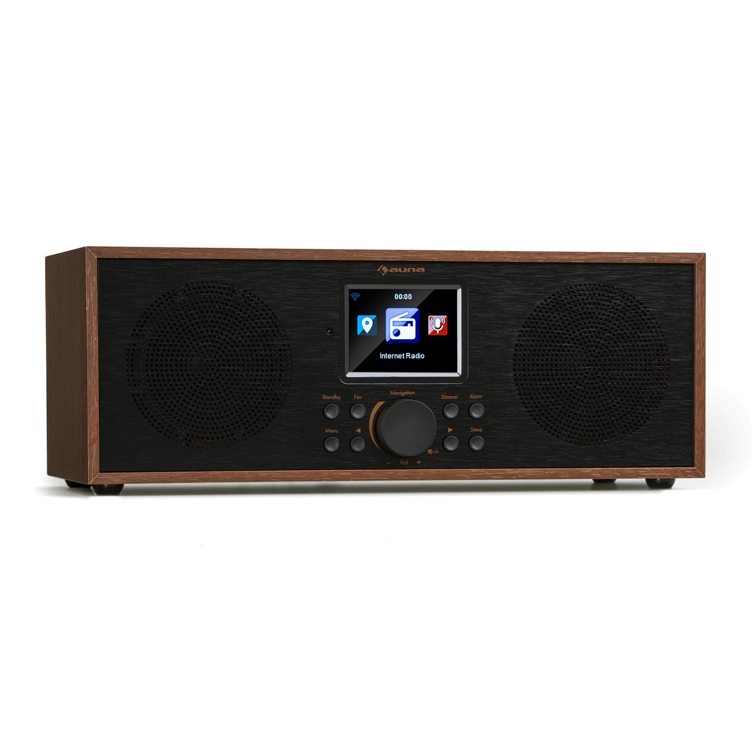 Auna Silver Star Stereo Radio cu Internet DAB+/UKW, WiFi, BT, USB, control prin aplicații