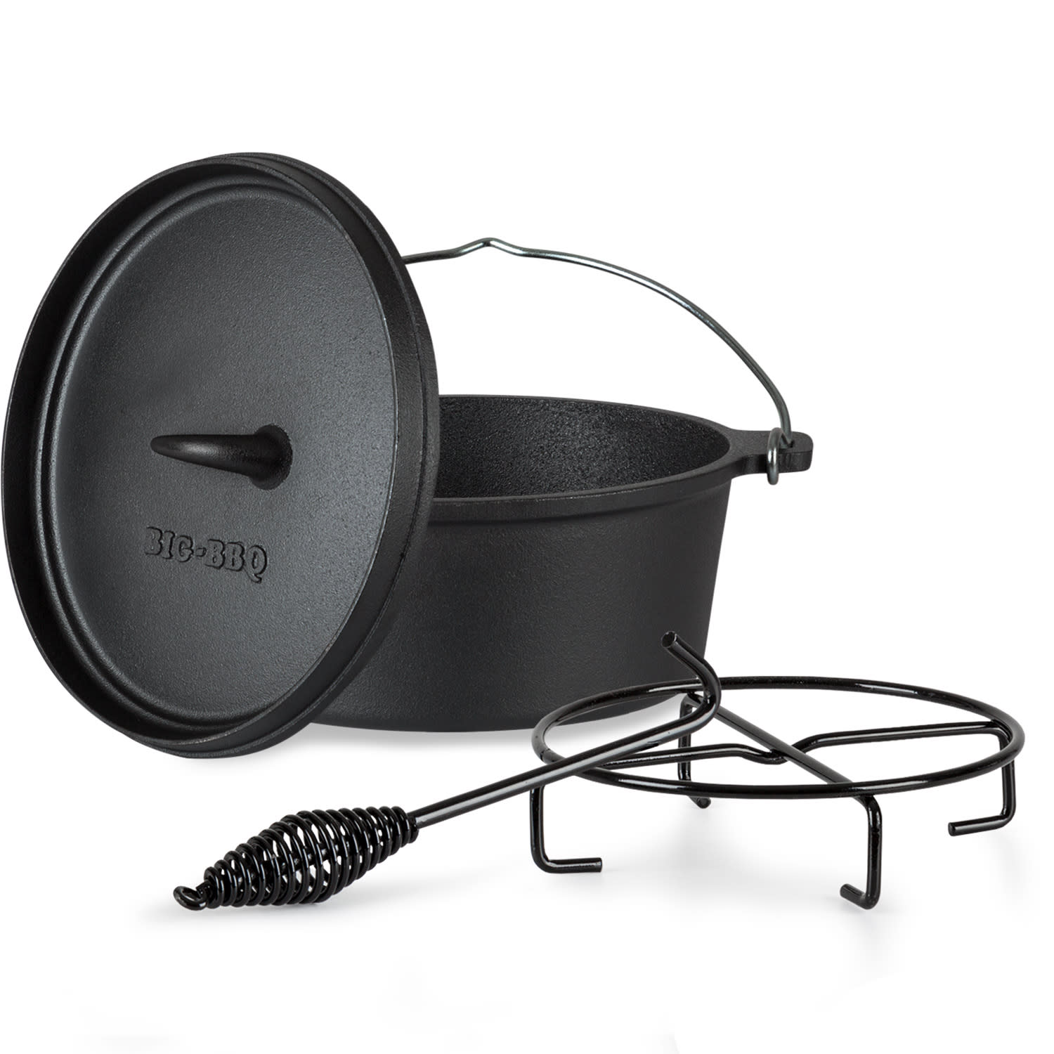 E-shop Klarstein Galloway, liatinový hrniec, 4.5 barbecue hrniec, liatina, žíhaný, veľkosť S/3,1 l