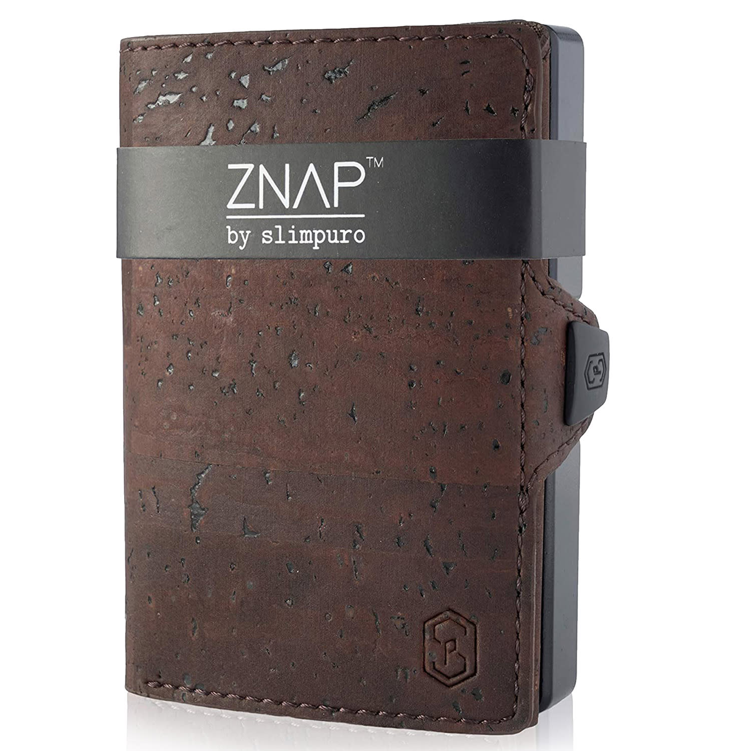 Slimpuro ZNAP Slim Wallet portfel, 12 kart, przegródka na monety, 8 x 1,8 x 6 cm  (szer. x wys. x gł.), ochrona RFID