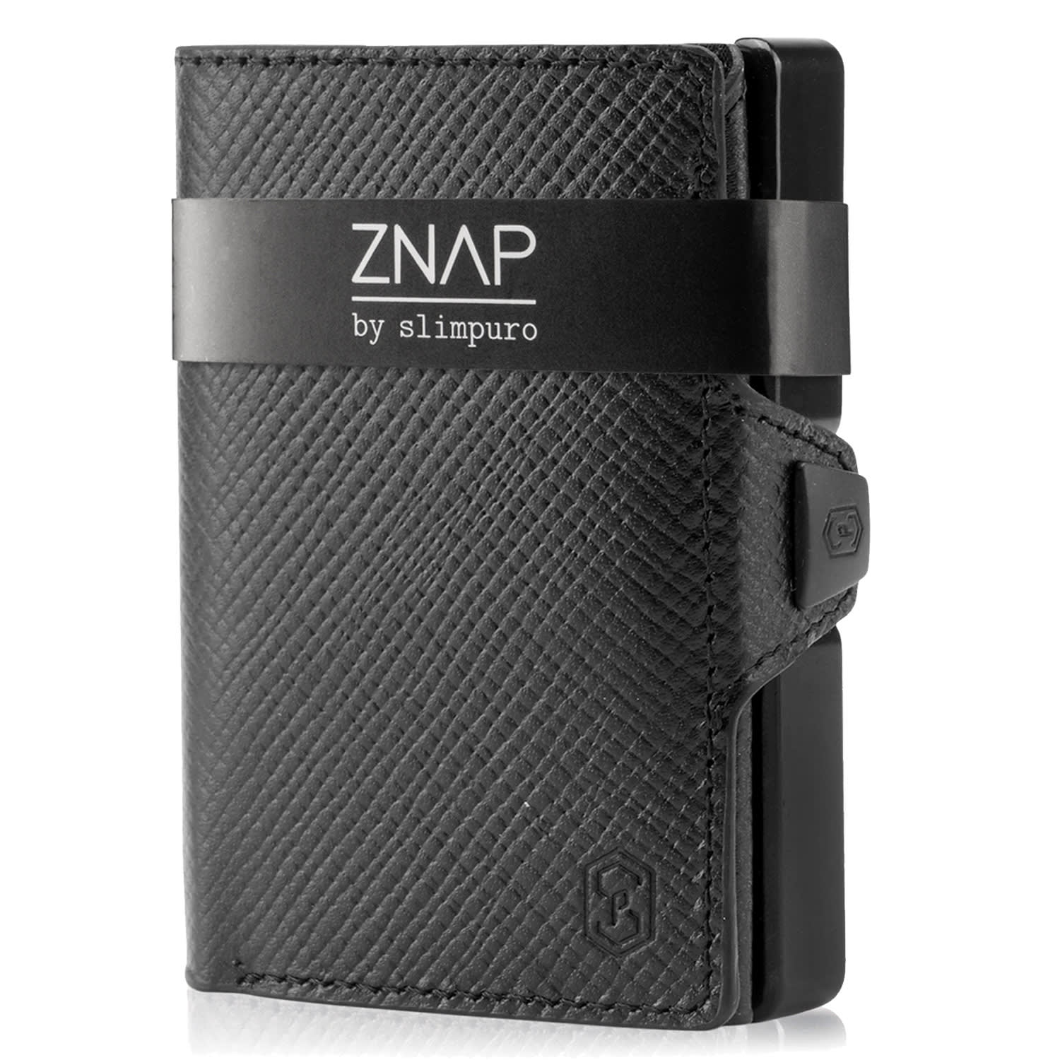 Levně Slimpuro ZNAP, tenká peněženka, 8 karet, složka mince, 8,9 × 1,5 × 6,3 cm (Š × V × H), RFID ochrana
