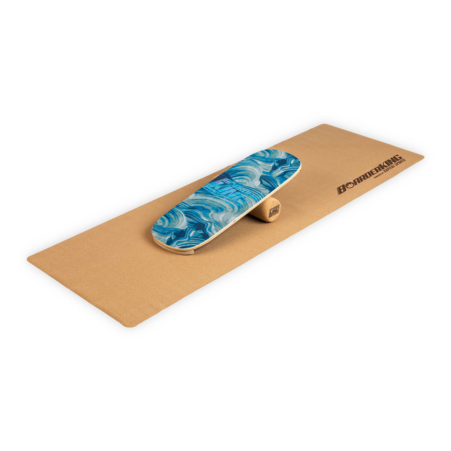 Boarderking indoorboard flow, egyensúlyozó deszka, alátét, henger, fa / parafa