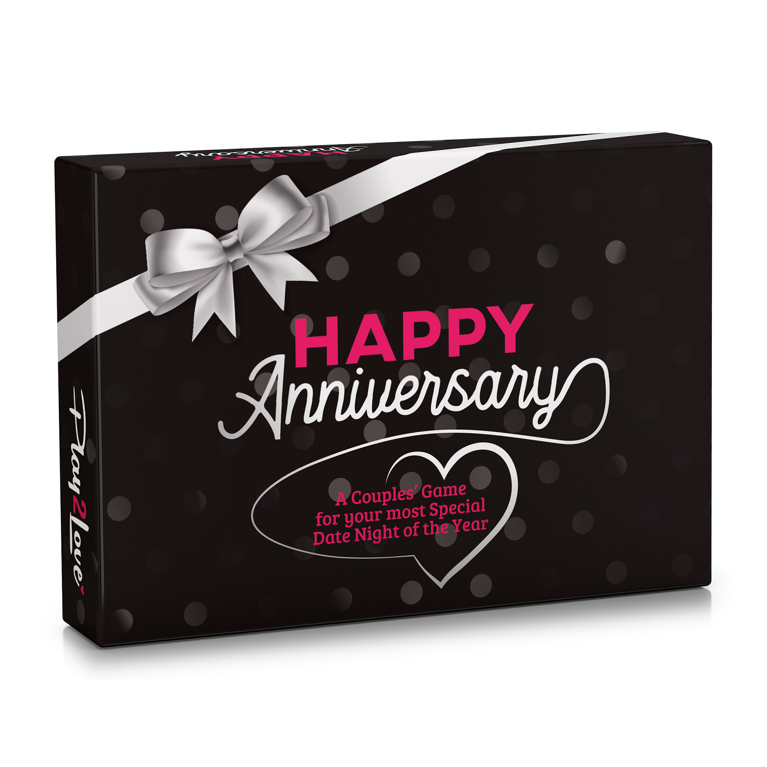 Spielehelden Happy Anniversary Black Edition, Joc de cărți pentru cupluri, 110 întrebări, Cutie cadou în limba engleză