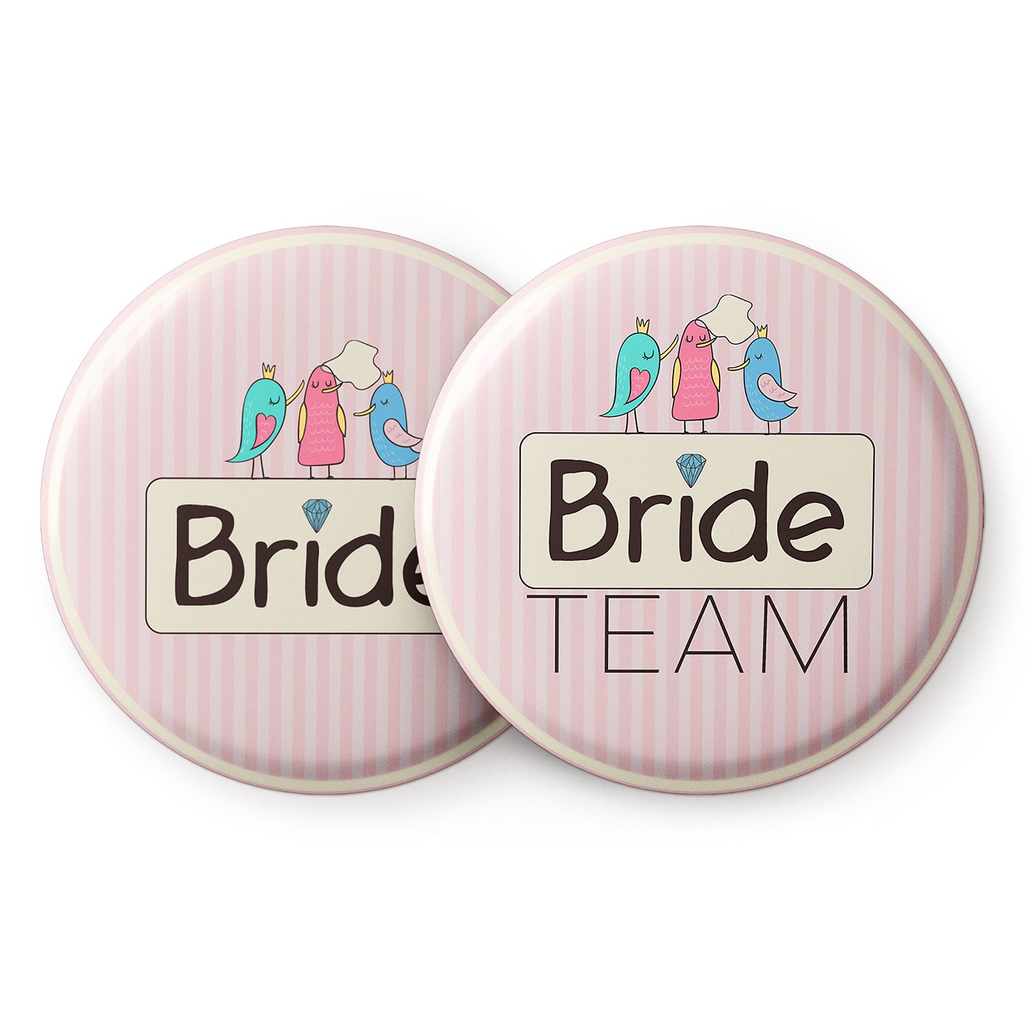 Spielehelden Insignele Sweet Bride Petrecerea burlăcițelor 12 insigne 5,6 cm extra mare Cadou pentru petrecerea burlăcițelor