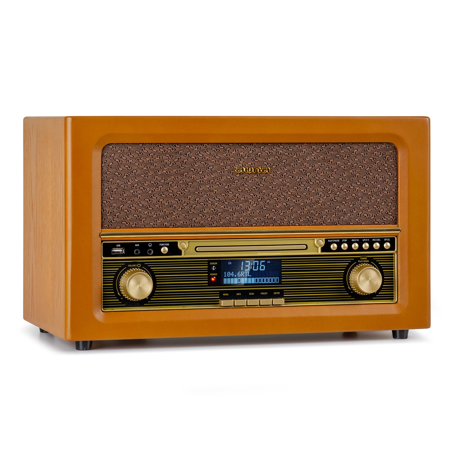 Auna Belle Epoque 1906 DAB, sistem stereo retro, radio, radio DAB, radio UKW, redare MP3, BT