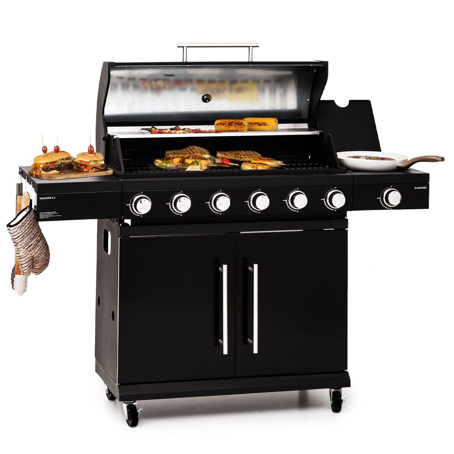 Klarstein Valdosta 6.1 gas barbecue 6+1 burners 19.3 kW total output