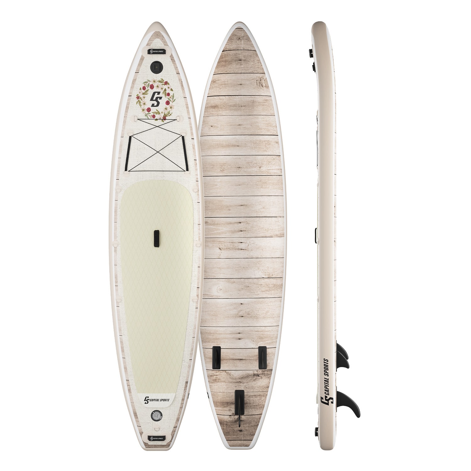 Capital Sports Kipu Allrounder Tandem, nafukovací paddleboard, SUP prkno, Set Cruiser
