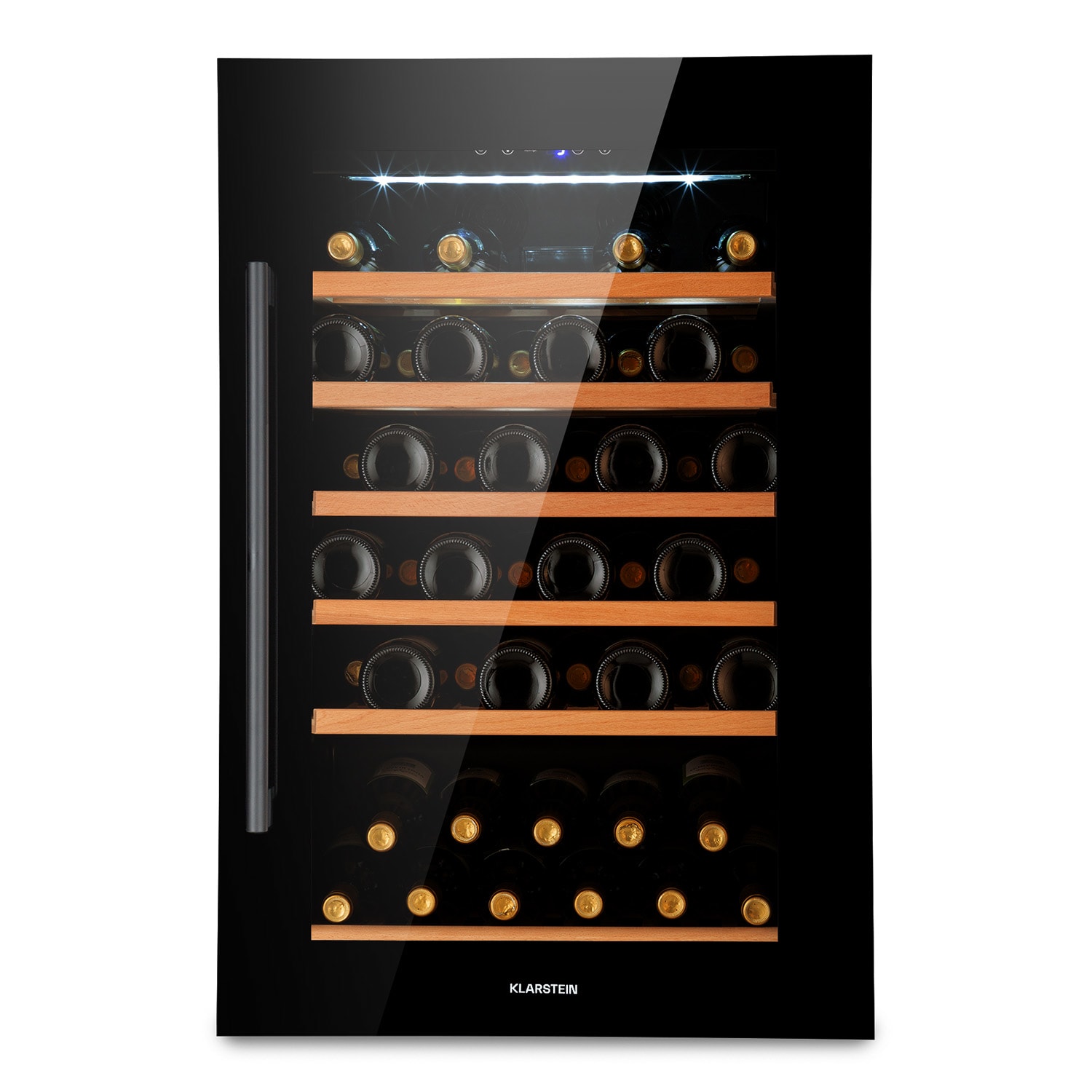 Klarstein Vinsider 52 Built-In Uno, frigider pentru vin încorporat, 52 sticle, 137 litri, oțel inoxidabil