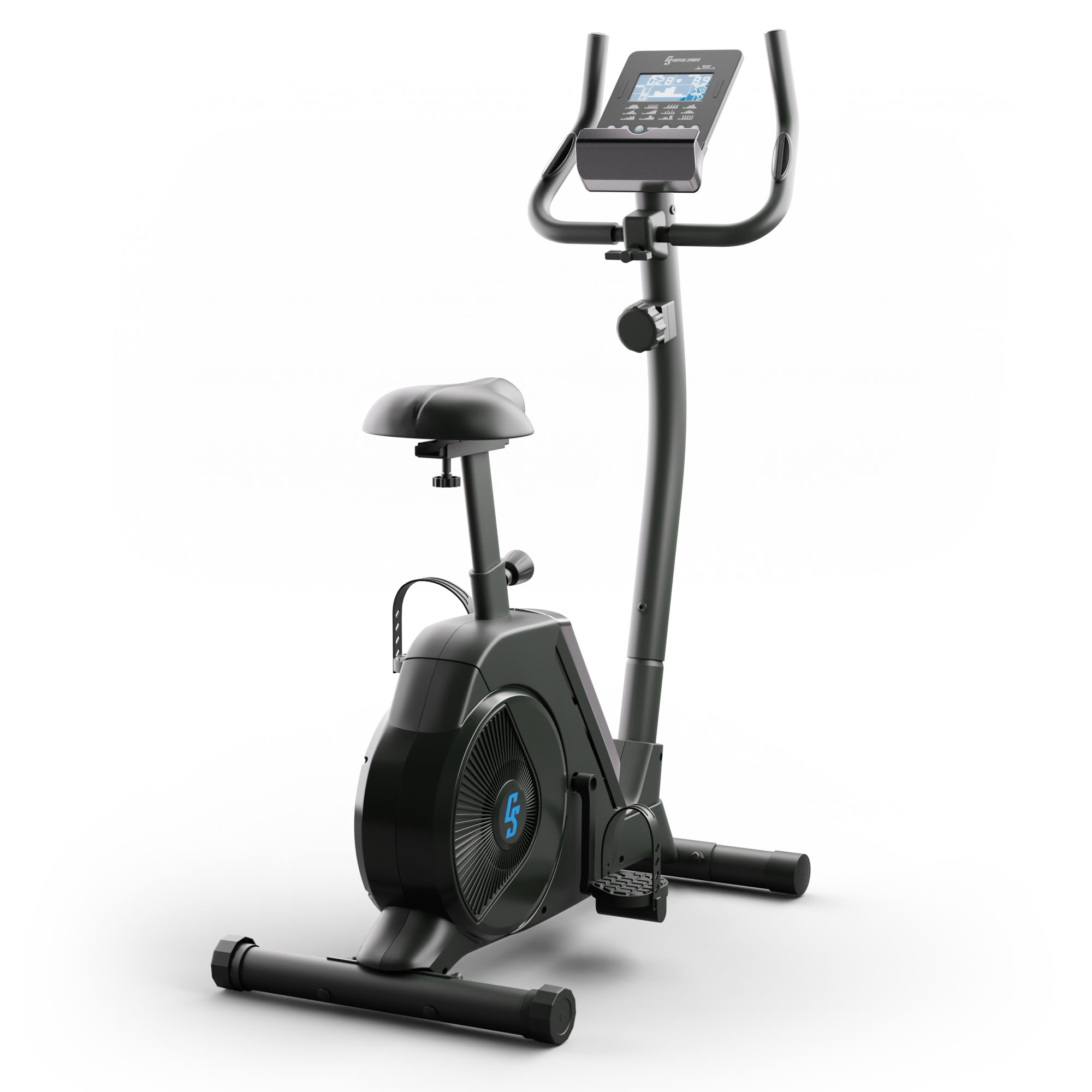 Levně Capital Sports Helios Cardiobike, domácí rotoped, stacionární, cyklotrenažér, Bluetooth, Aplikace, 32 úrovní magnetického odporu