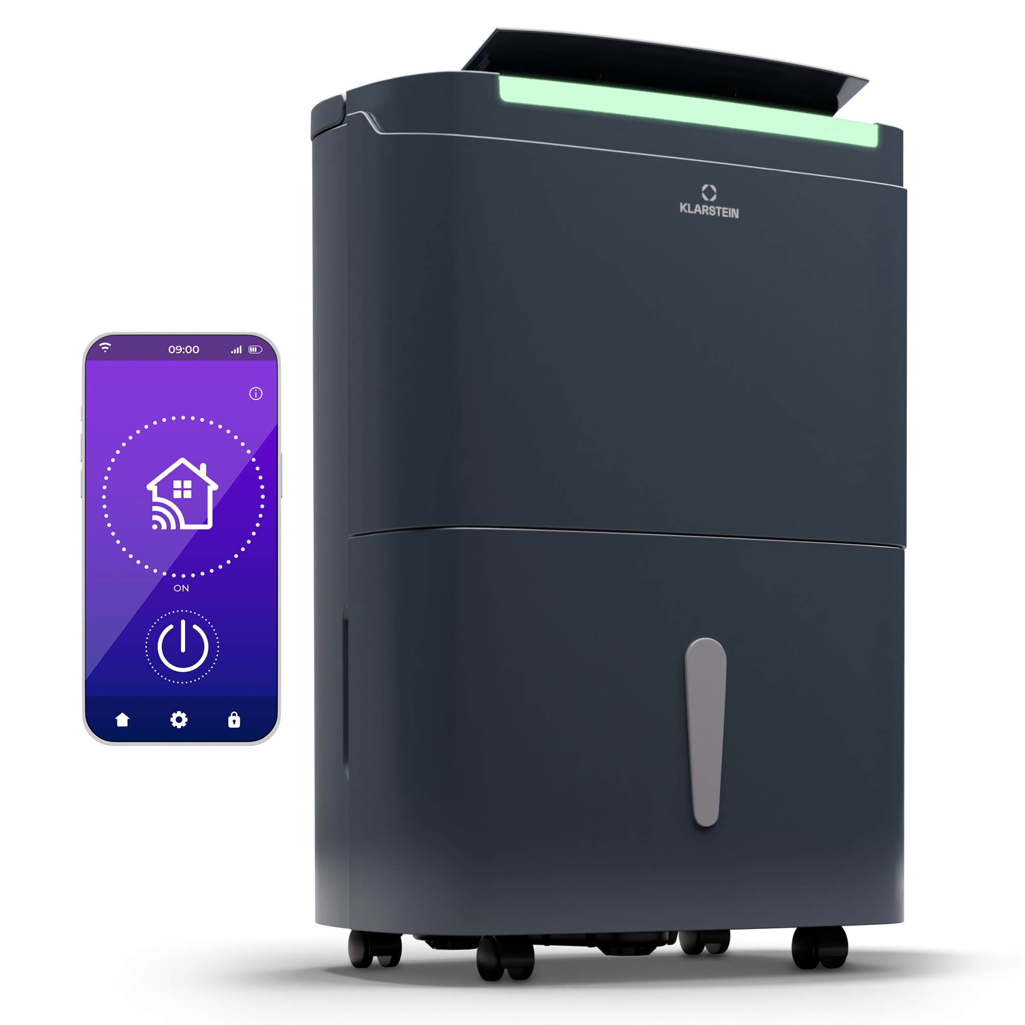 Klarstein dryfy connect 50 smart, odvlhčovač, wifi, kompresia, 50l/d, 45-55m2