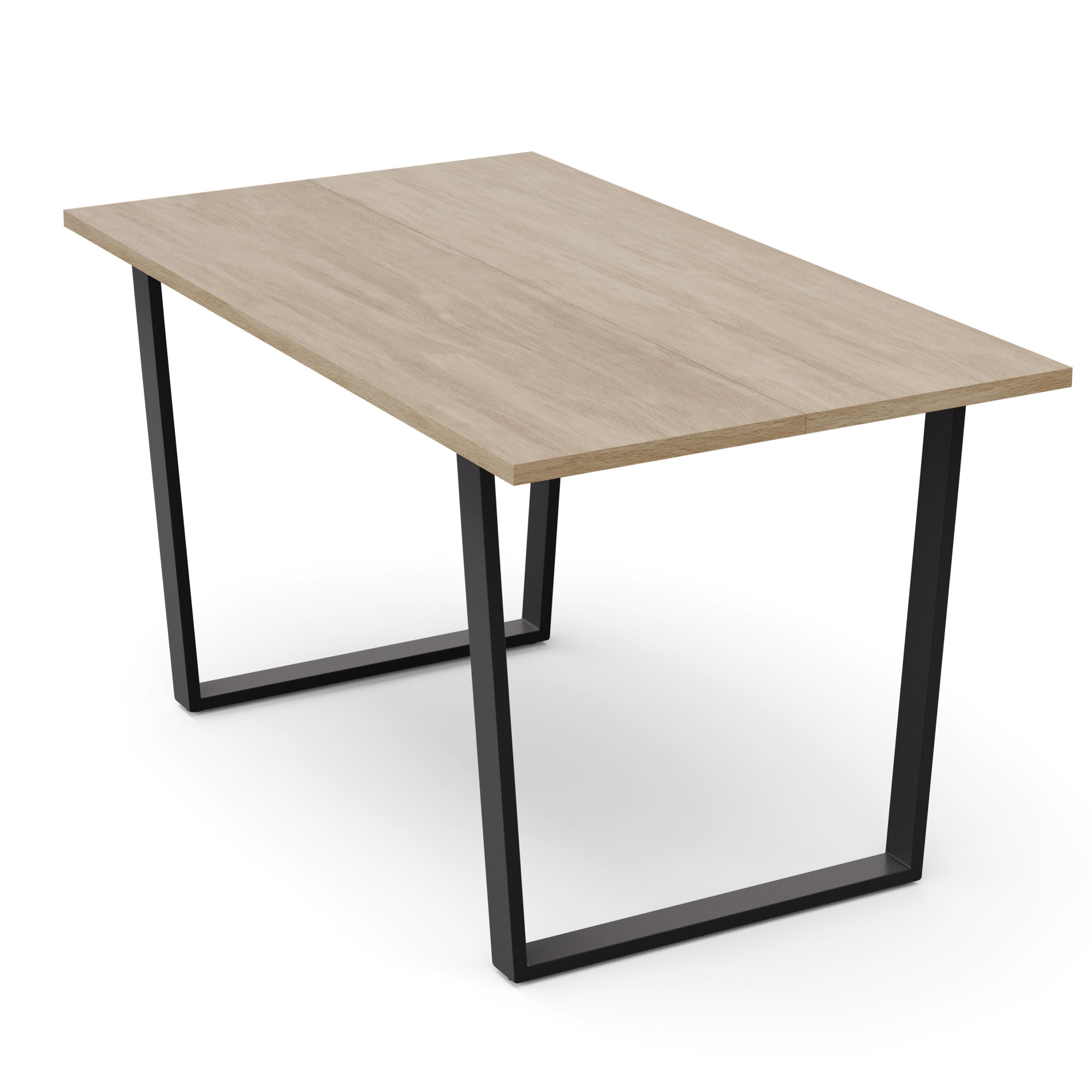 Levně Bearsdon, jídelní stůl s kovovýma nohama, 140 x 80 cm