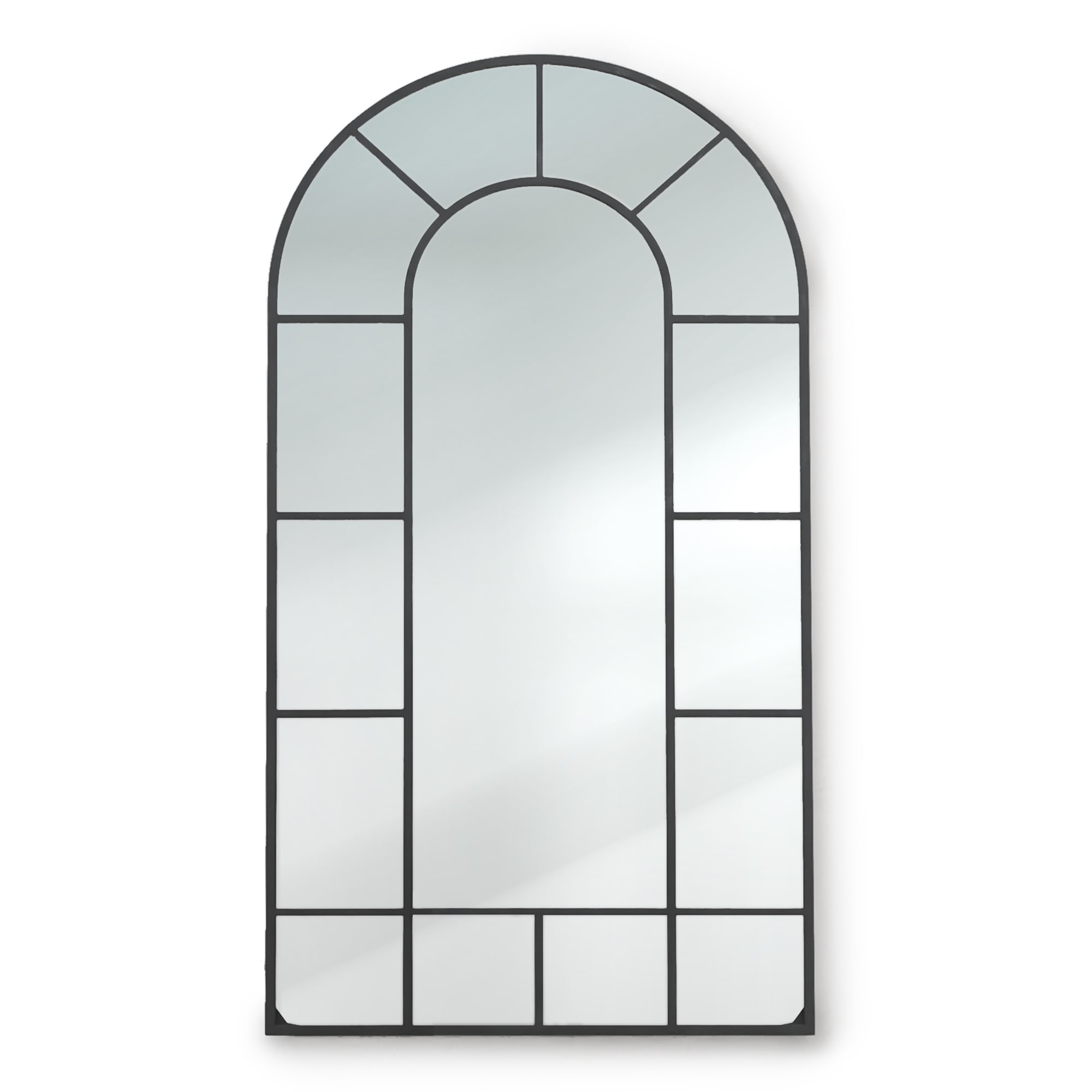 E-shop Casa Chic Archway, francúzske nástenné zrkadlo, hliníkový rám, 46 x 86 cm
