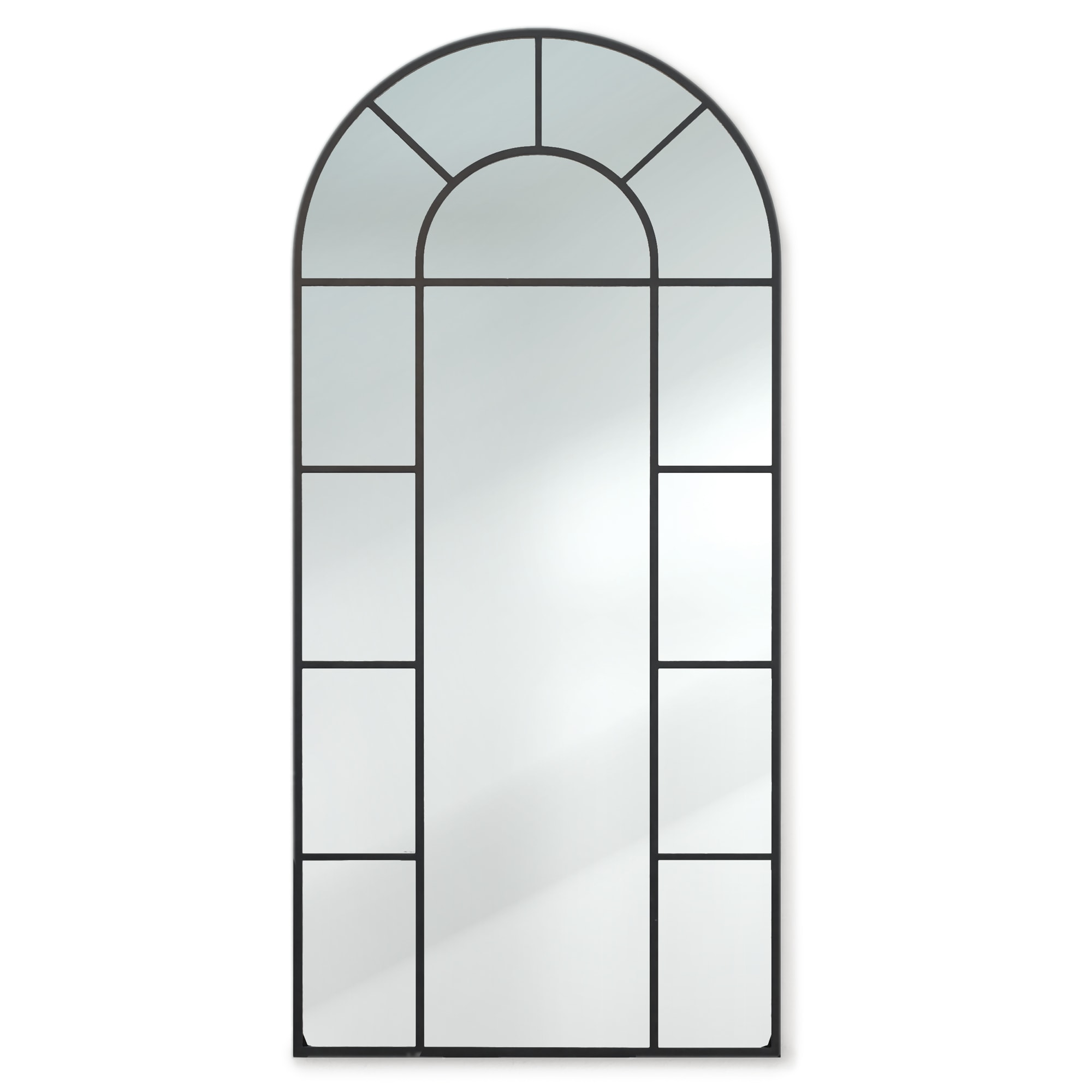 E-shop Casa Chic Archway, francúzske nástenné zrkadlo, hliníkový rám, 57 x 120 cm
