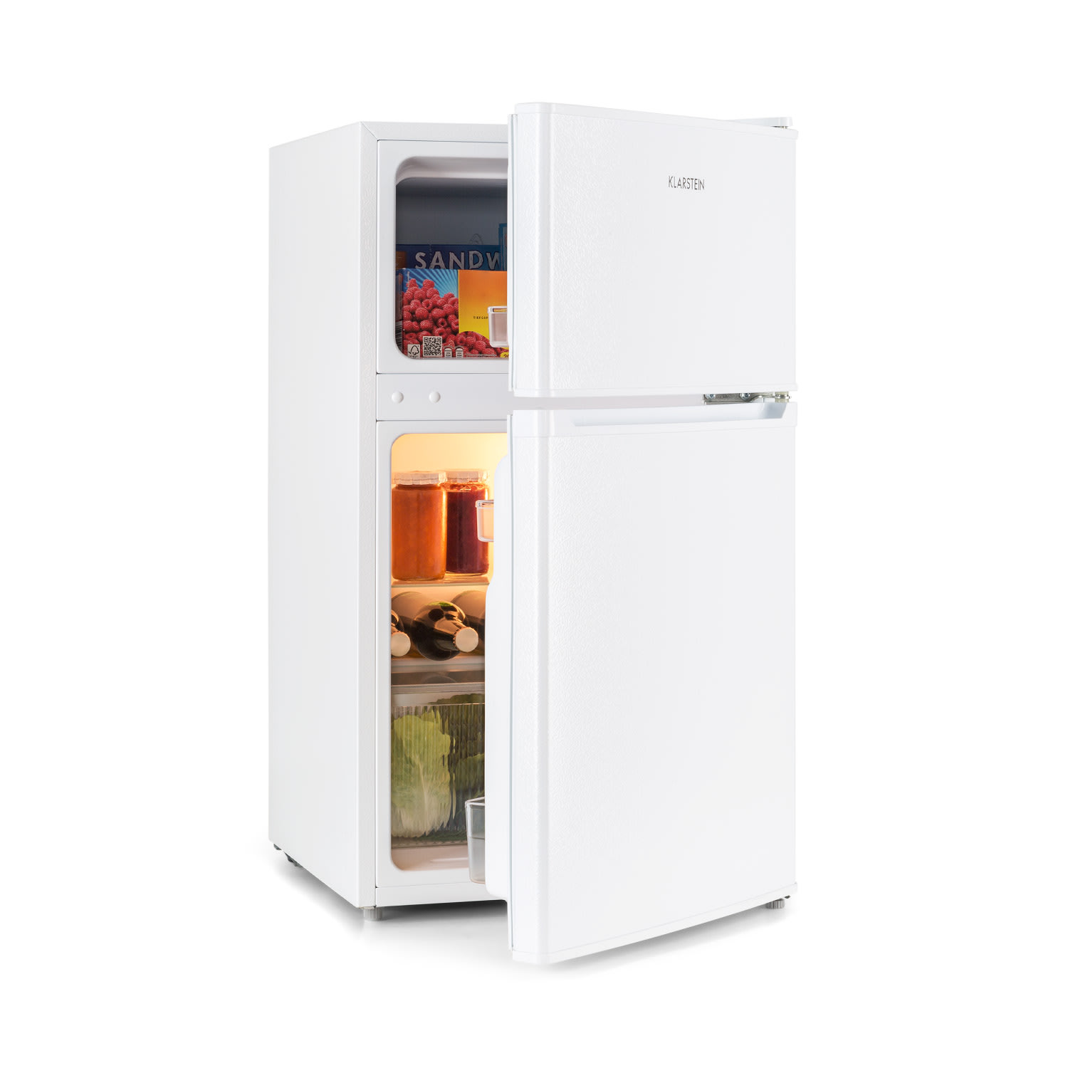 Klarstein Combinación frigorífico-congelador Big Daddy Cool 87 litros 40 dB clase de eficiencia energética F