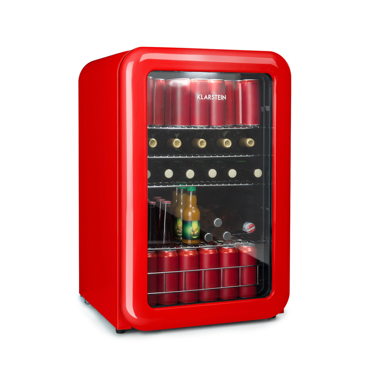 Klarstein poplife, chladnička na nápoje, chladnička, 115 l, 0-10°c, retro dizajn