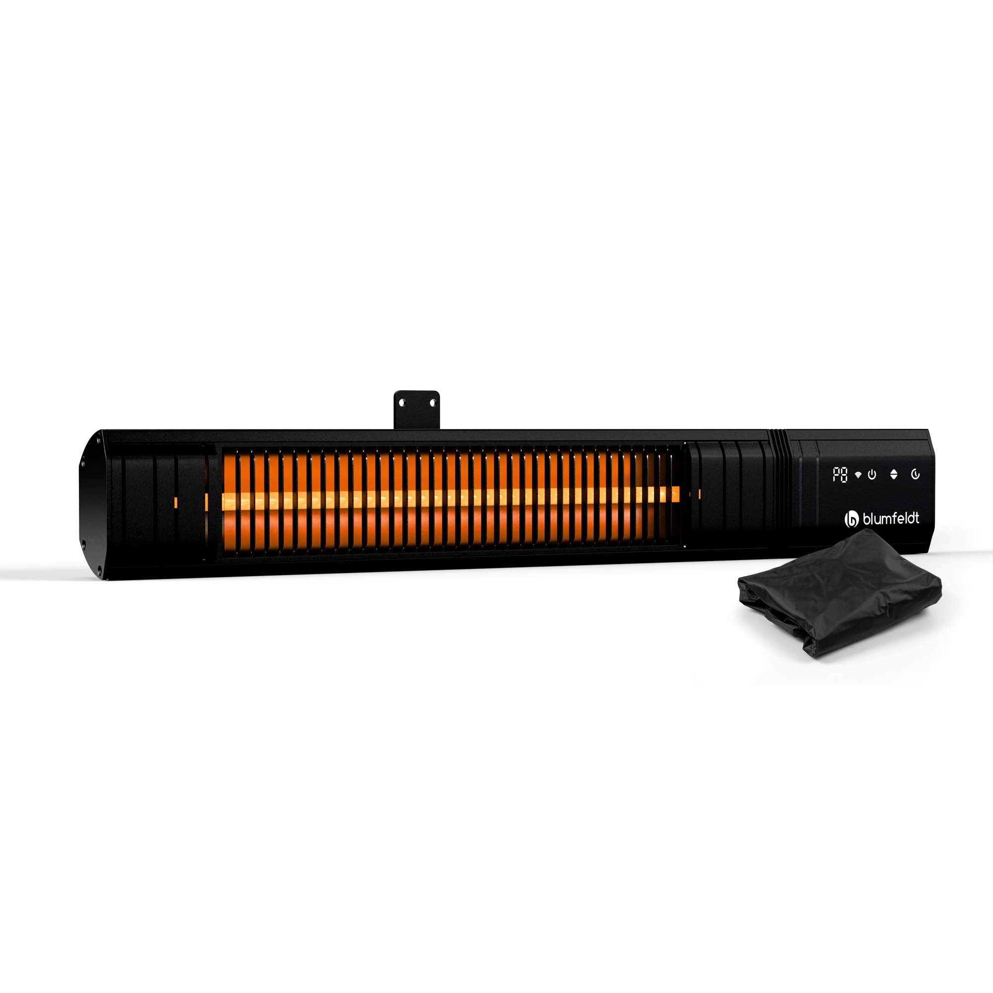 Blumfeldt Gold Bar Slim 2000 W sálavý ohrievač, 9 úrovní, funkcia WiFi, dotykové ovládanie, diaľkový ovládač, IP 65