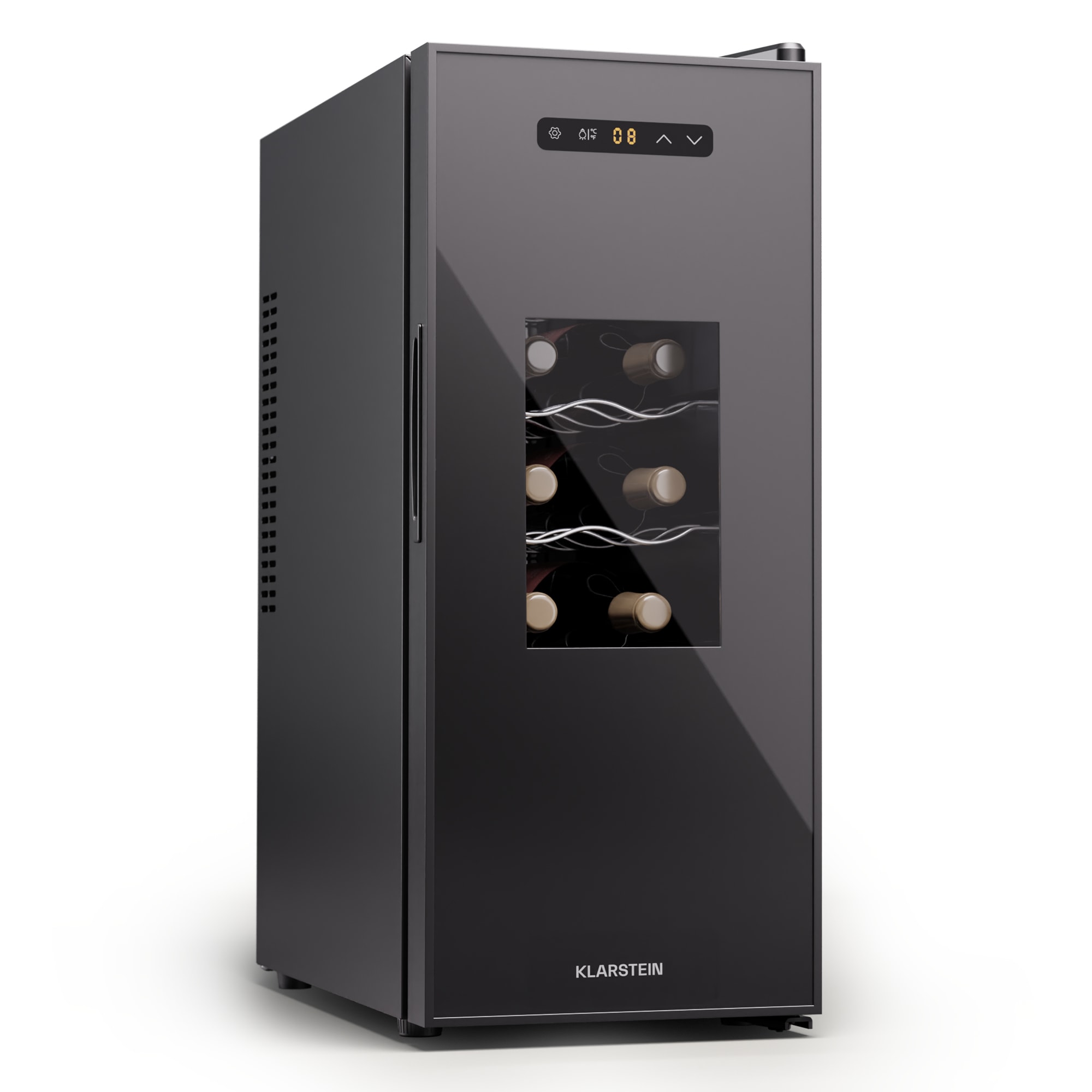 Klarstein Silent Vino 12 Uno Slim Chladnička na víno 30 l / 12 fliaš 5-18 °C Dotyková