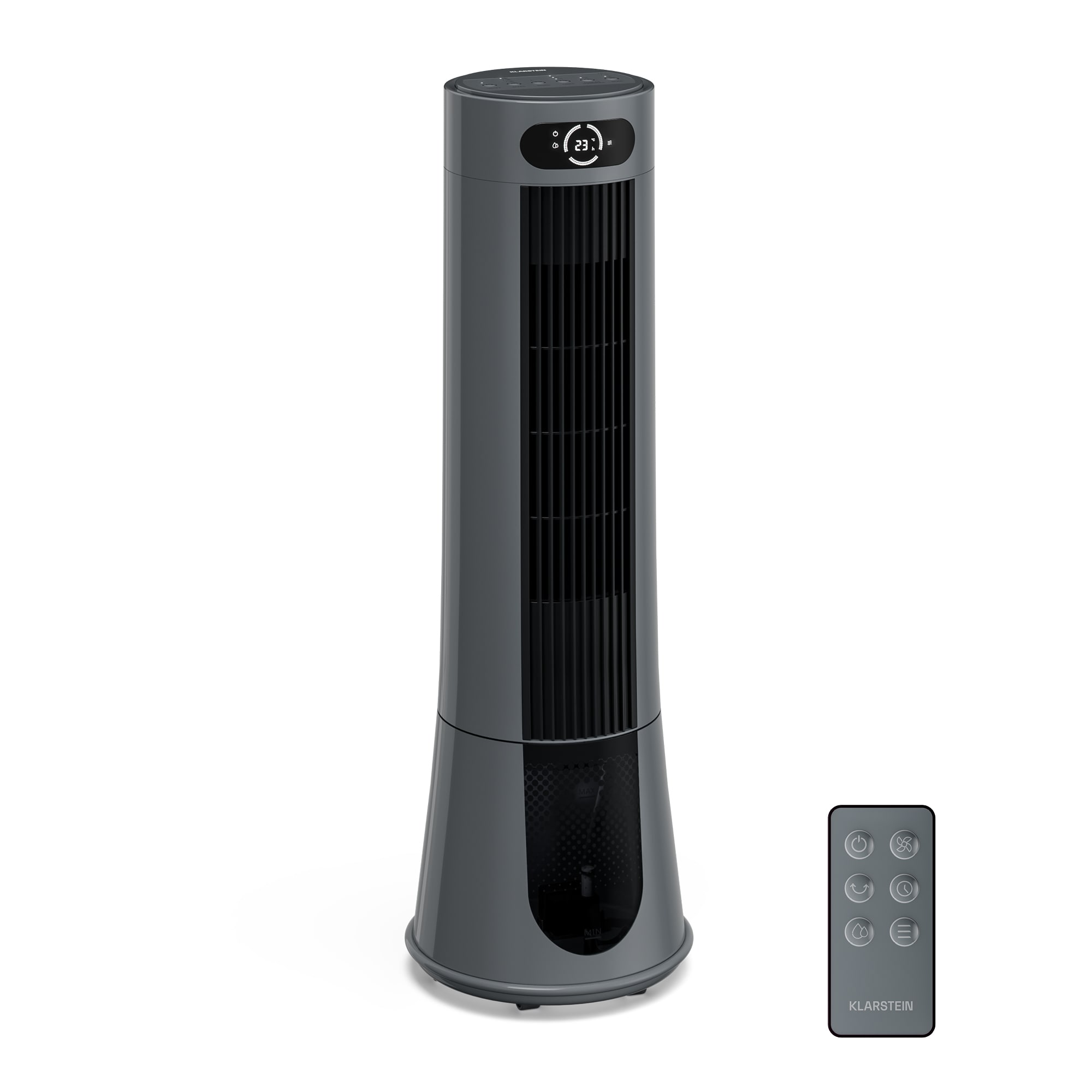 Klarstein Frost ochladzovač vzduchu s vodným chladením | 200 m³/h | 7 l | 20 m² | 2 chladiace balíky | 4 režimy | 45 W