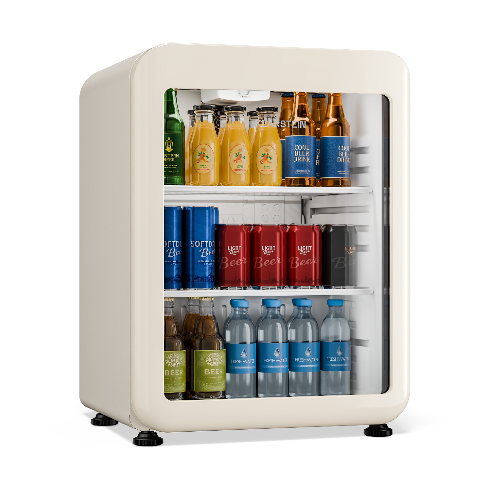 Klarstein Audrey Evo chladič nápojov | 64 x 47,5 cm | LED vnútorné osvetlenie | 85 W | 42 dB