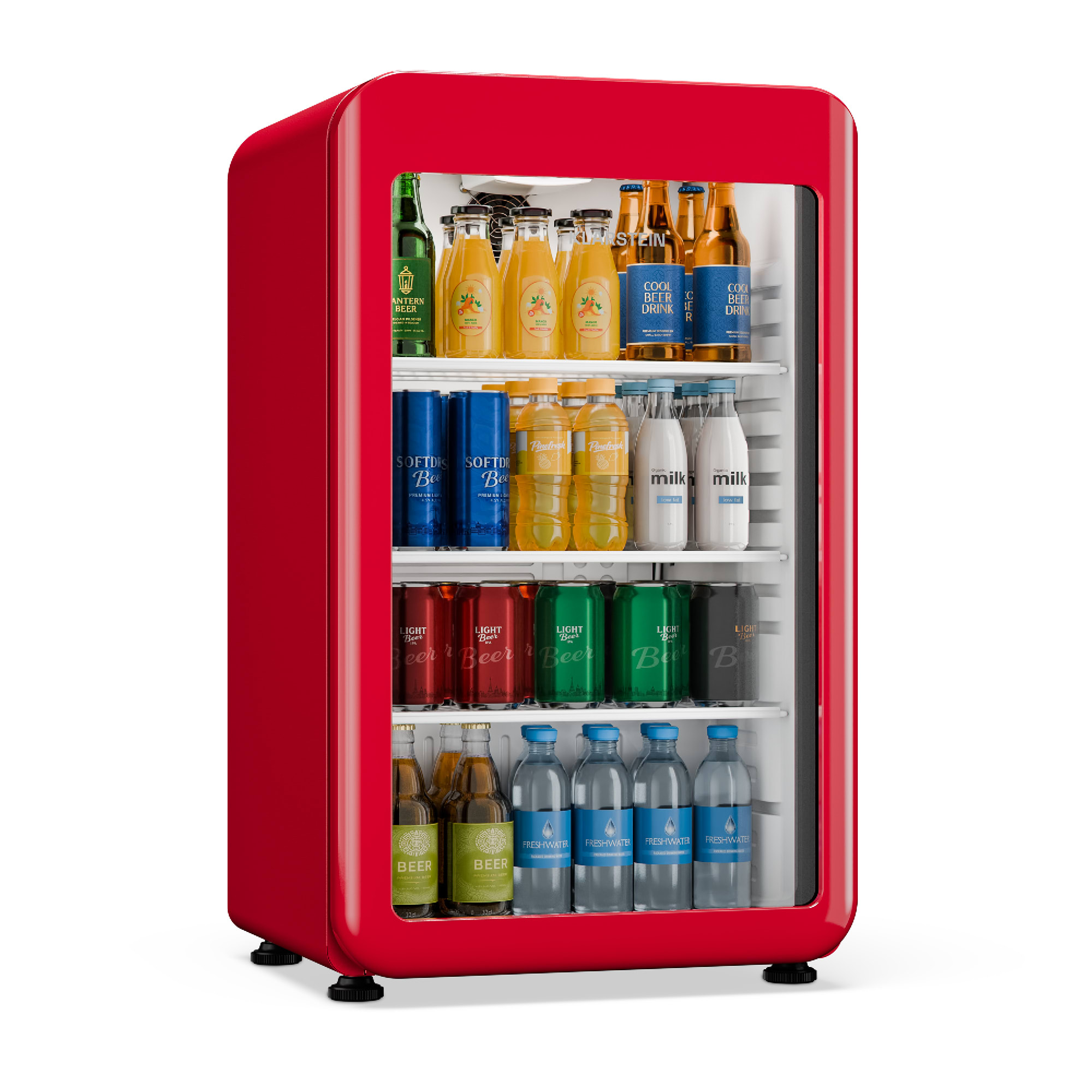 Klarstein Audrey Evo italhűtő | 74 x 38 cm | LED belső világítás | 95 W | 42 dB