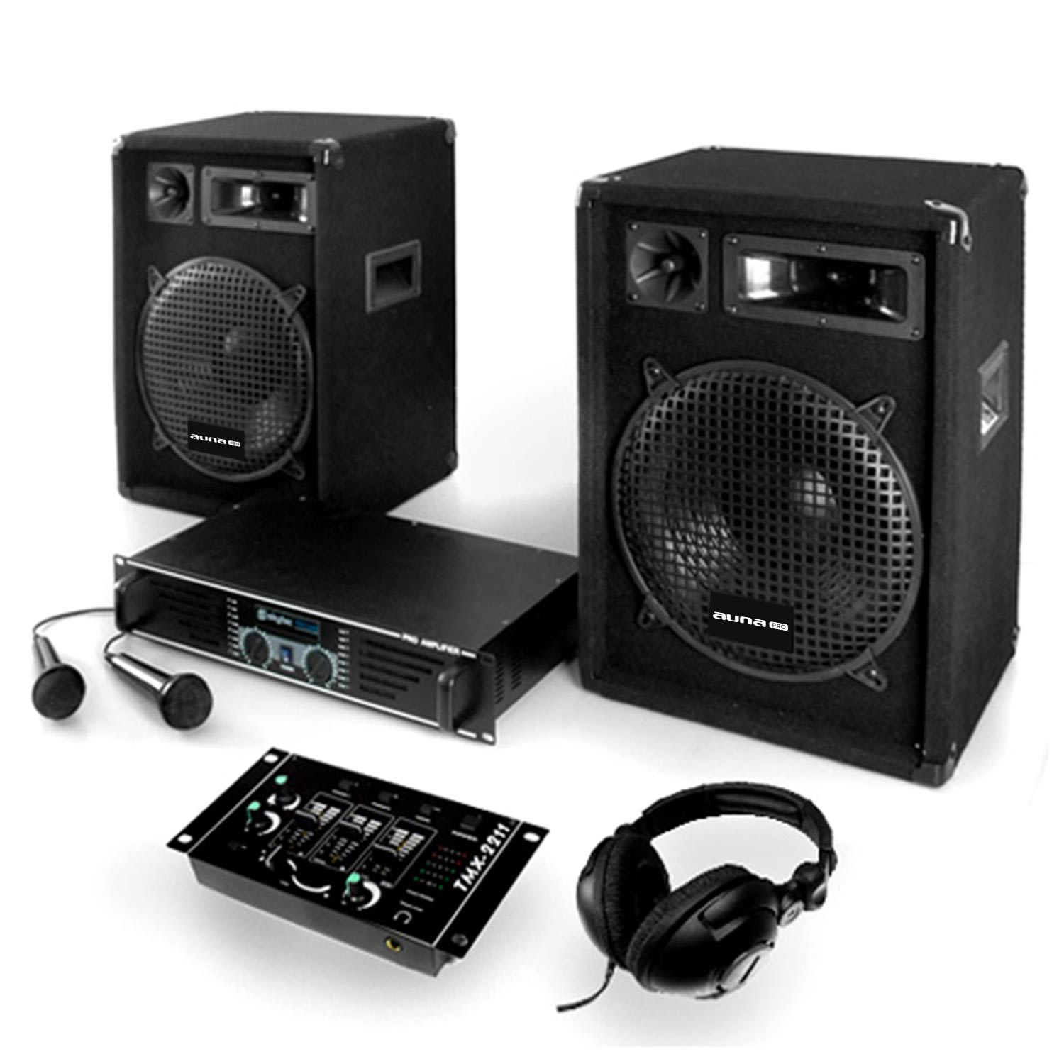 Electronic-star bass boomer, usb pa systém, 400 w, systém so zosilňovačom, reproduktormi a kabelážou