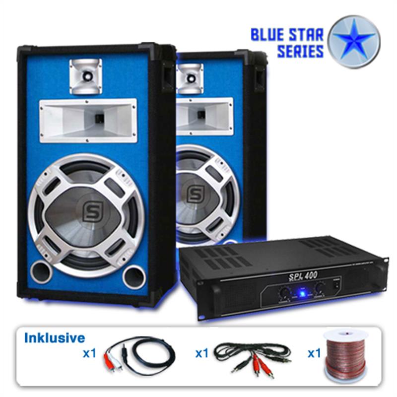 Electronic-star blue star series "beatbass i" pa készlet, 1200 w-os rendszer