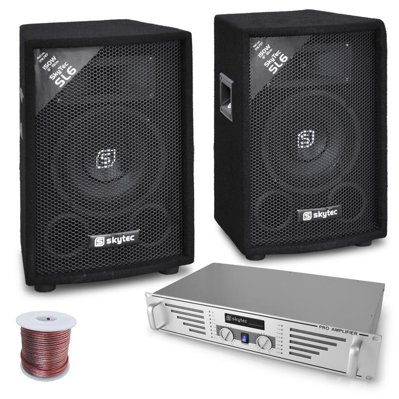 Skytec Set \'DJ Rookie\' 800W, zosilňovač, repro