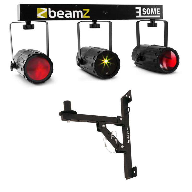 Levně Beamz 3-Some, trojice RGBW LED světel, multibodový laser mikrofon