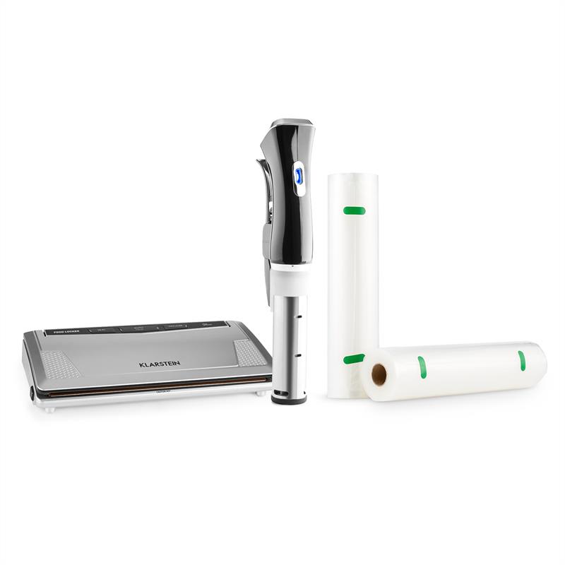 Klarstein Quickstick Sous Vide Set, Sous Vide varič, vákuovač, vákuovacie vrecká