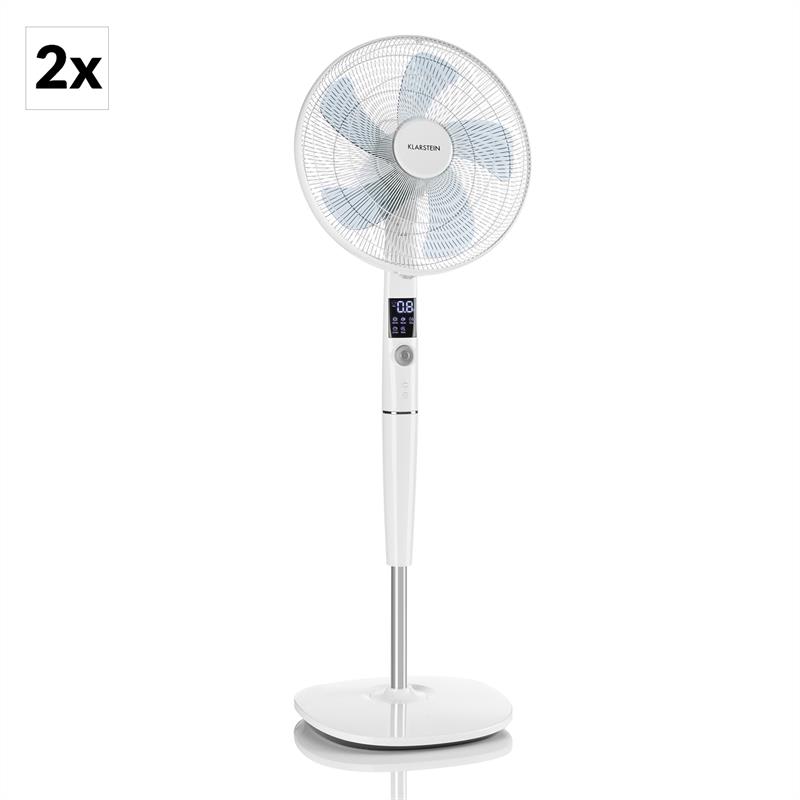 Levně SILENT STORM, SET Stolní ventilátor, 16 "(41 CM) 5-LOPATEK, BÍLÝ