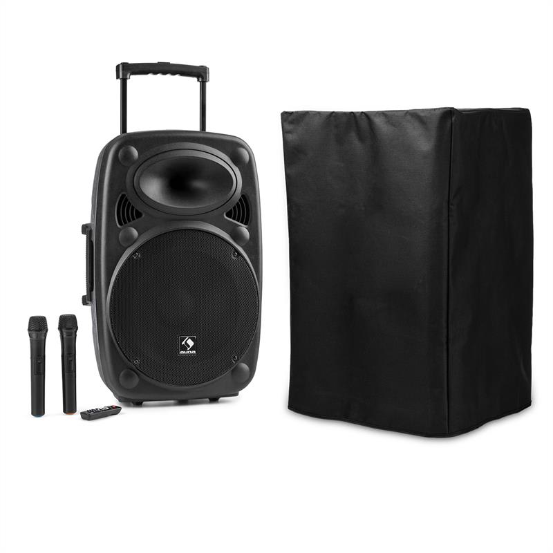 Auna streetstar 15 mobilné pa-zariadenie s ochranným obalom 15"-subwoofer trolley bt usb